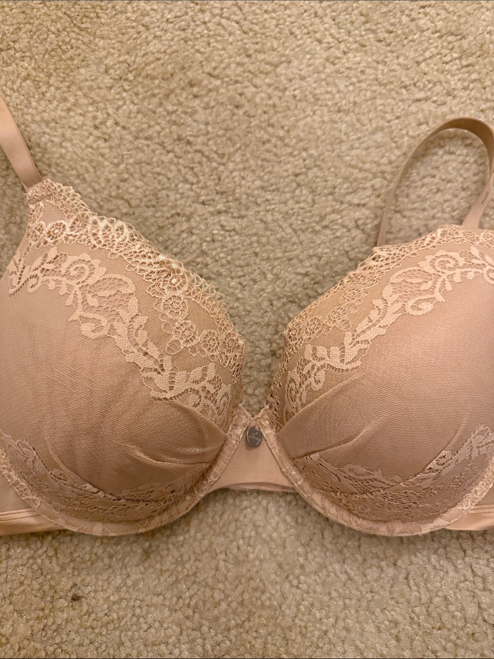 DKNY Blush Lace-Trim Push-Up Bra